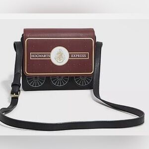 Hogwarts Express Burgundy and Black Crossbody Bag